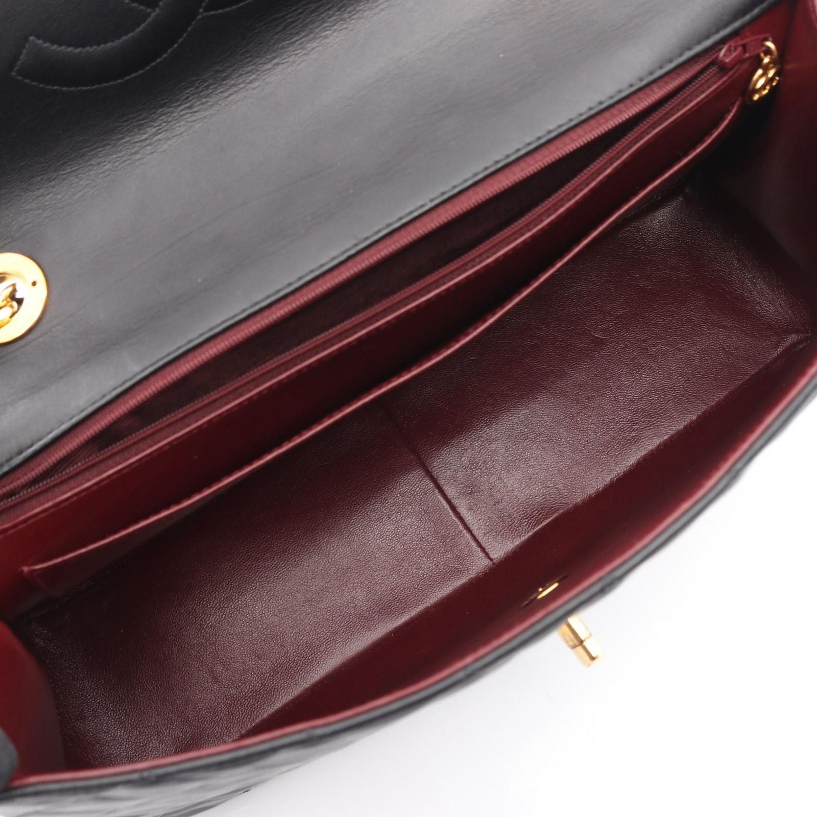 Chanel Shoulder Bag Big Quilted 34 Black Lambskin Big Chain 34 — view 3