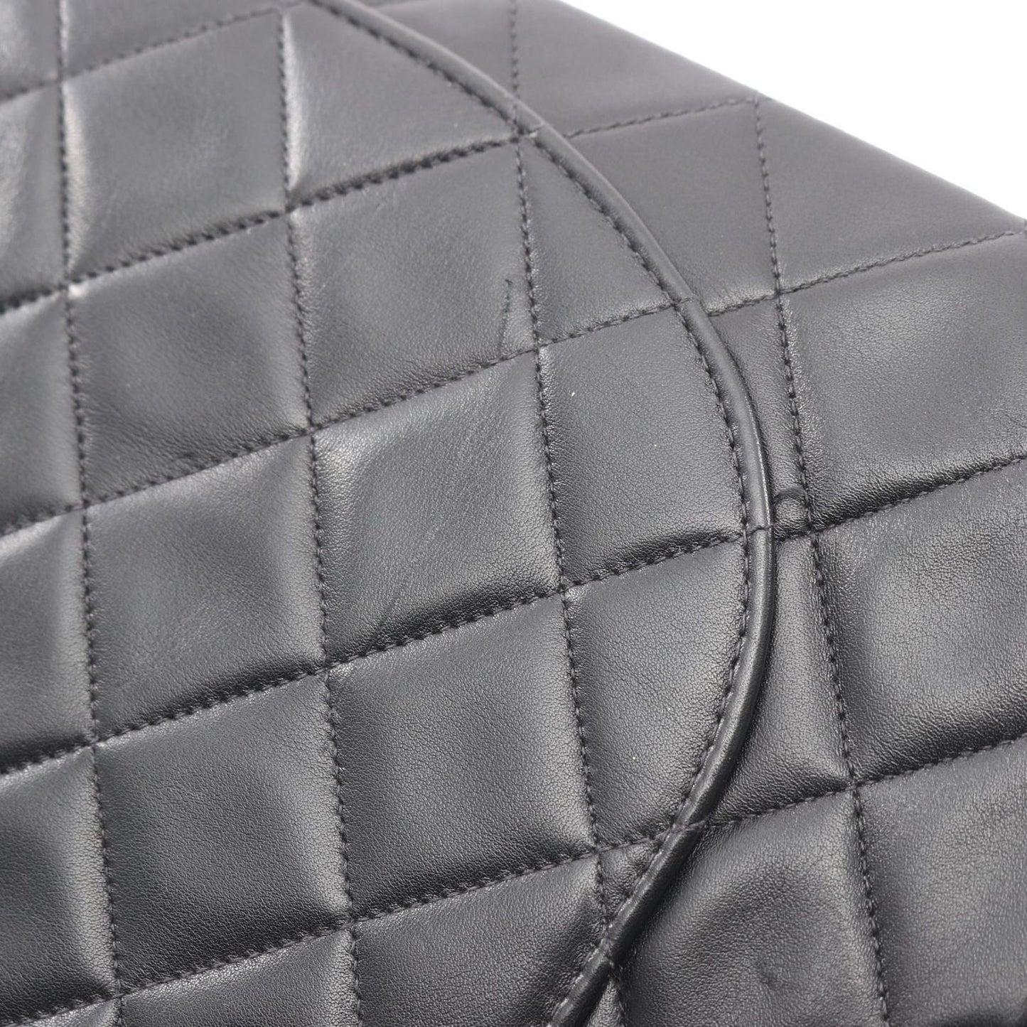 Chanel Shoulder Bag Big Quilted 34 Black Lambskin Big Chain 34 — view 8