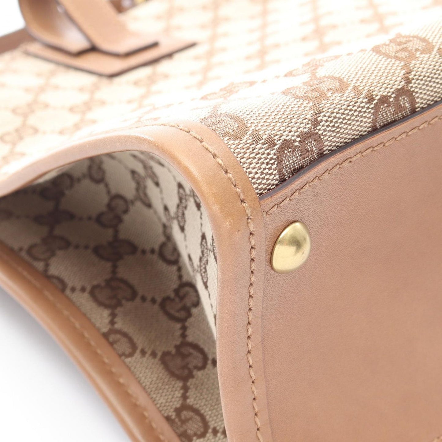 Gucci Shoulder Bag GG Canvas Beige — view 8