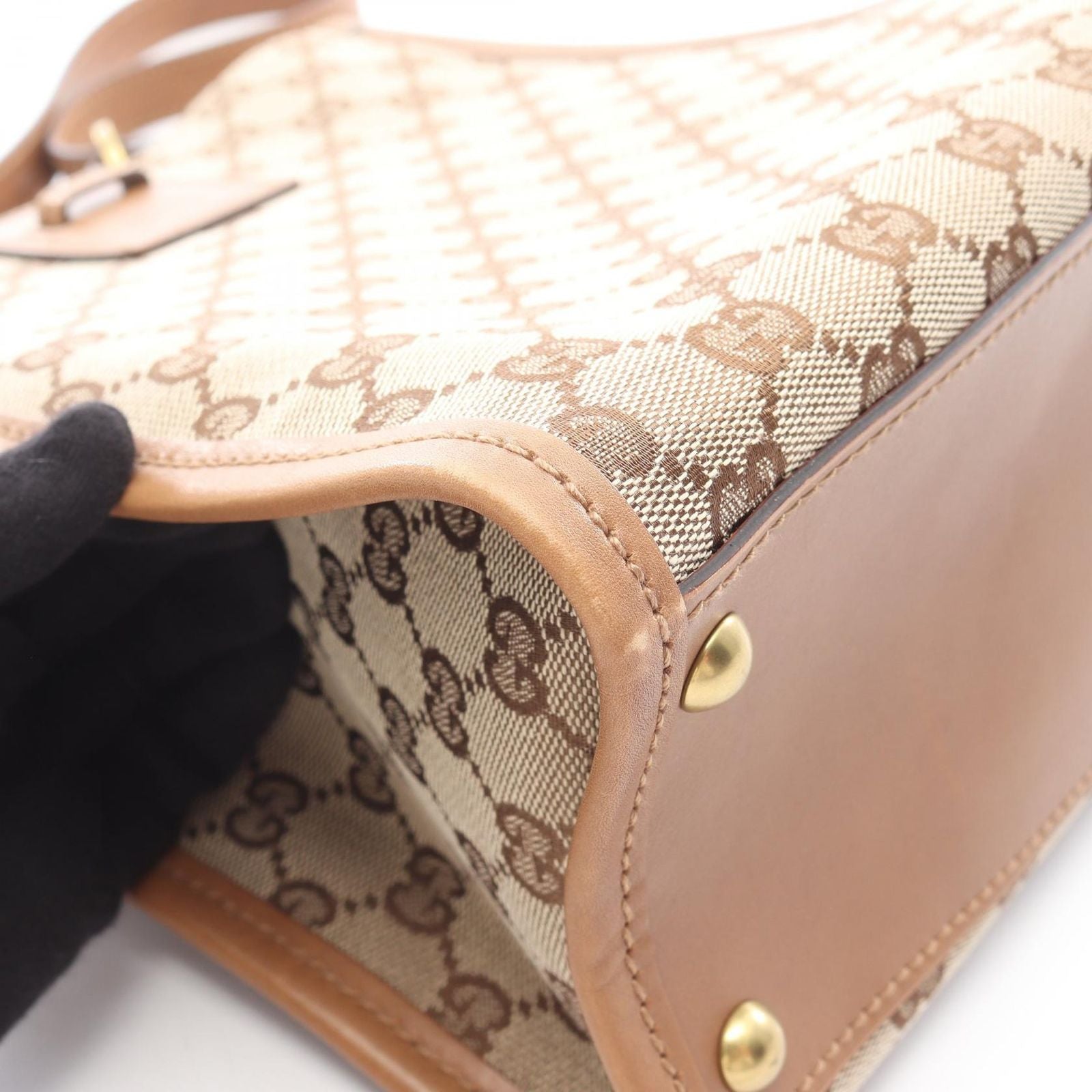 Gucci Shoulder Bag GG Canvas Beige — view 7