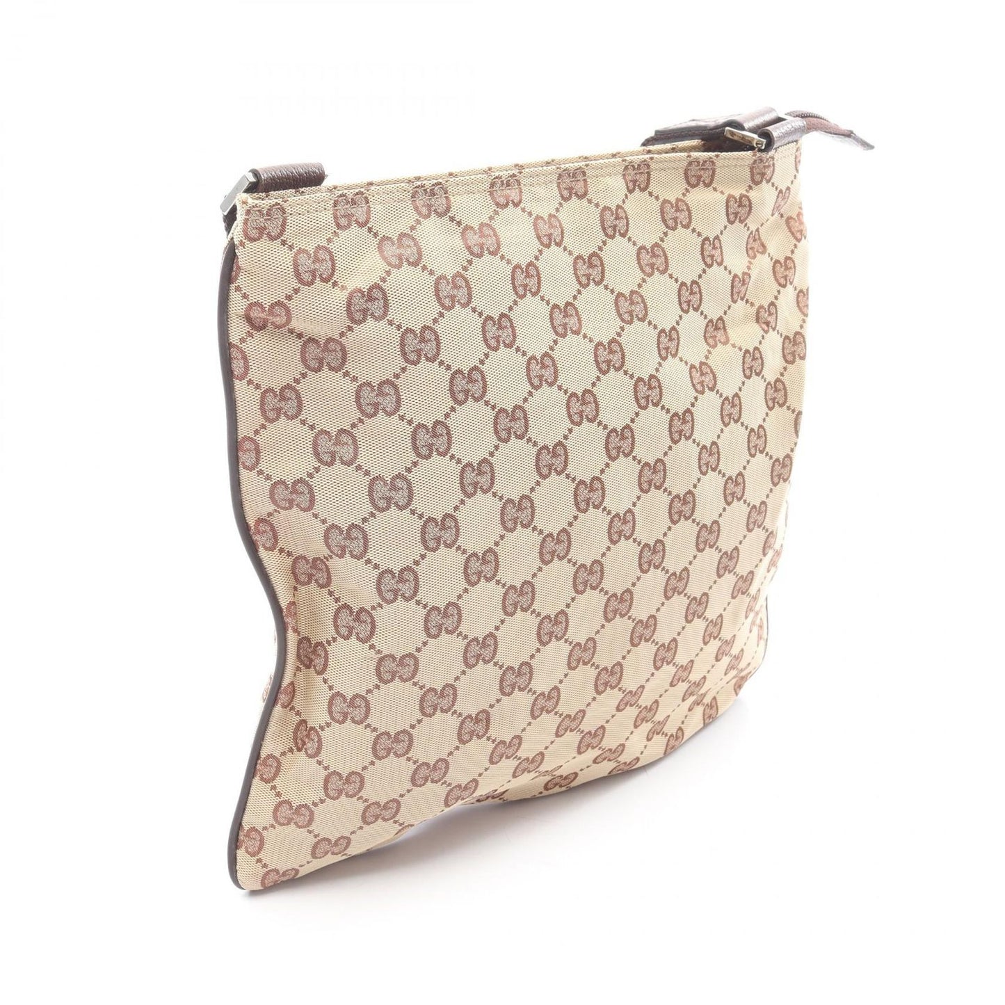 Gucci Shoulder Bag GG Pattern Beige Leather — view 2