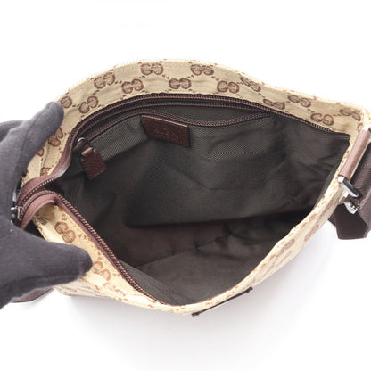 Gucci Shoulder Bag GG Pattern Beige Leather — view 3
