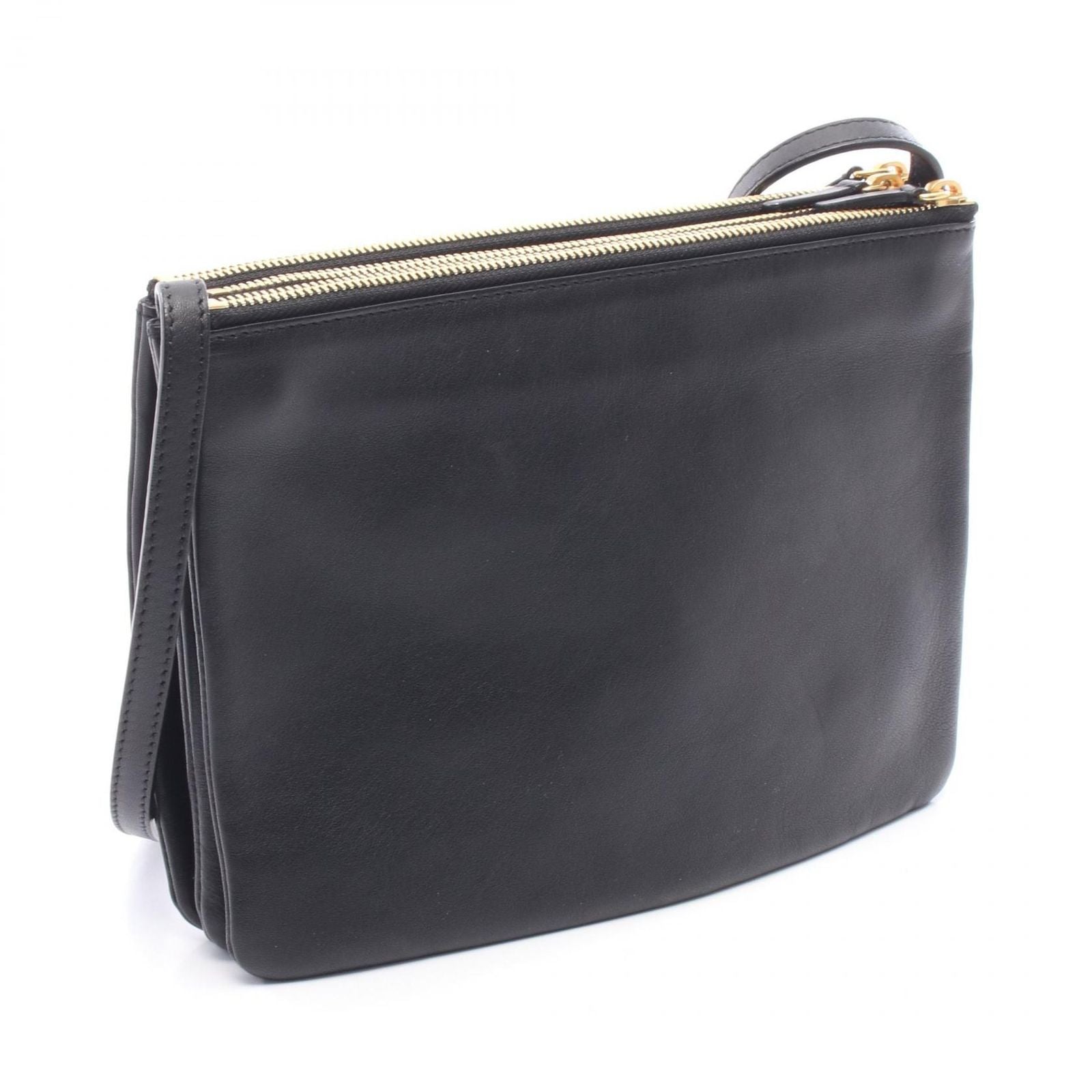 Celine Shoulder Bag Trio Large Black Leather — view 2