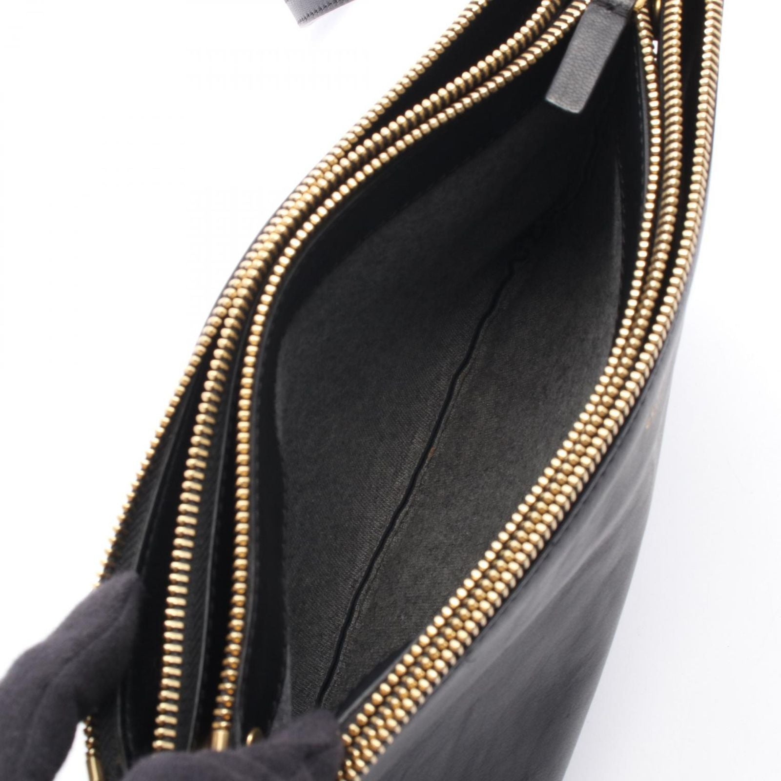 Celine Shoulder Bag Trio Large Black Leather — view 3