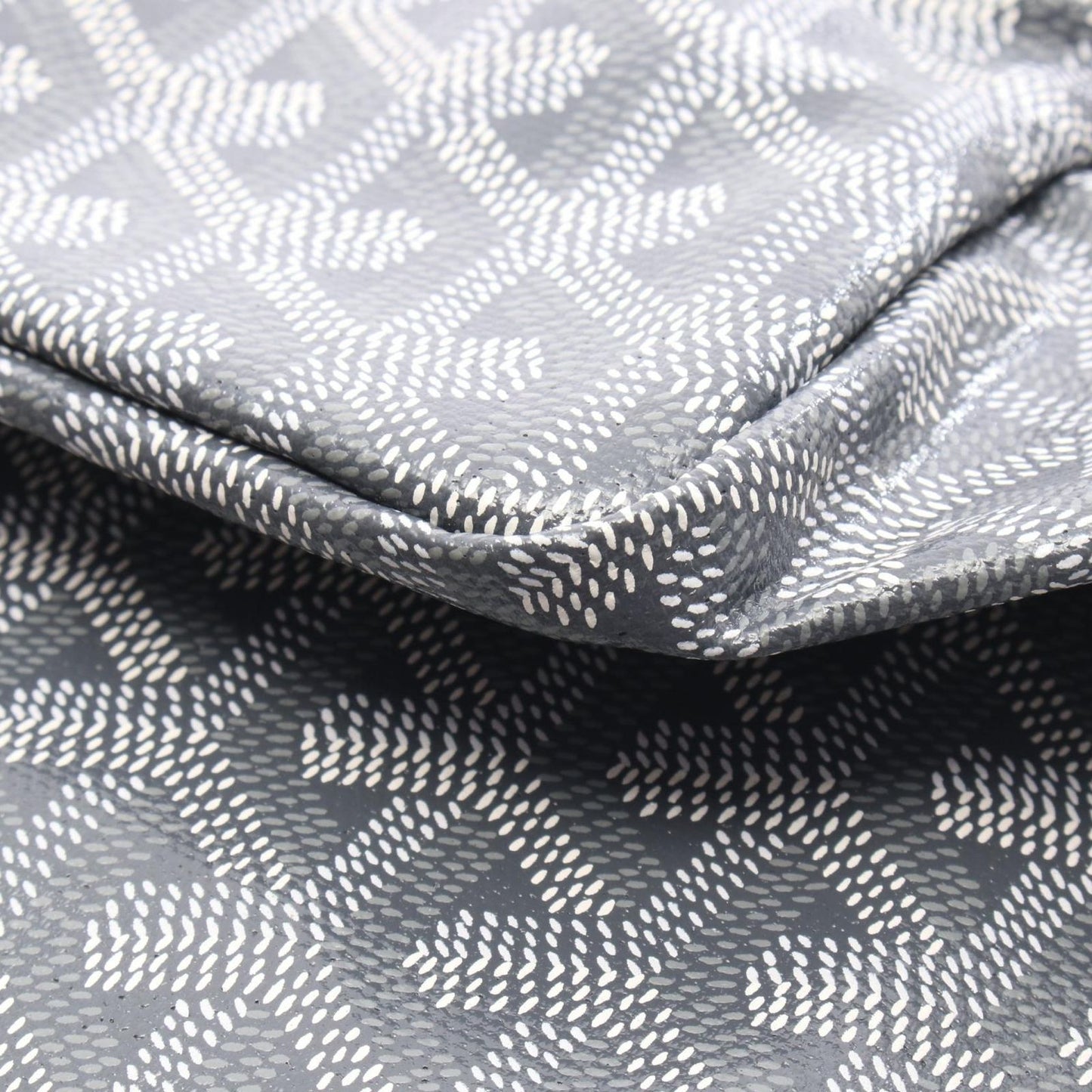 Goyard Tote Saint Louis PM Gray Canvas Leather — view 5