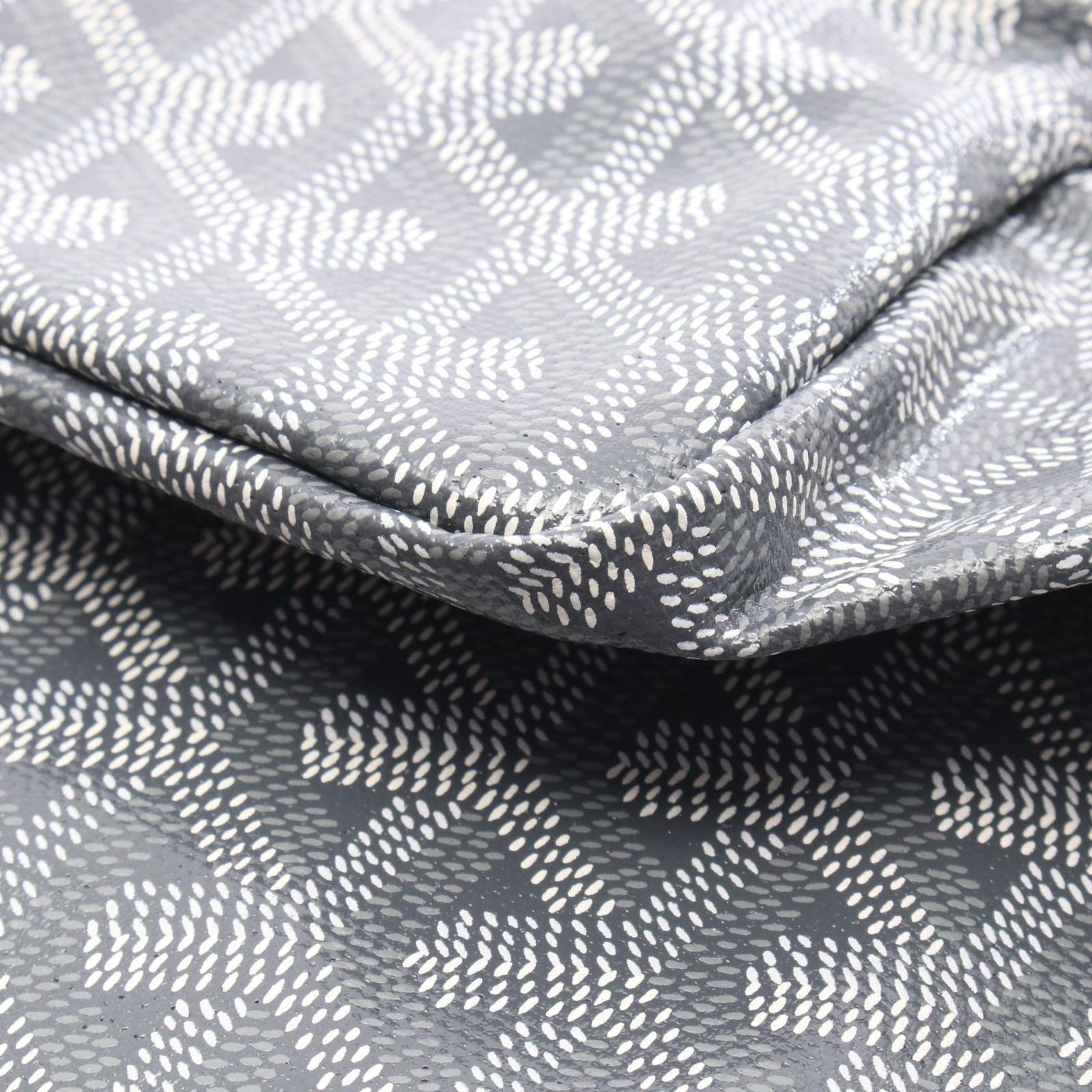 Goyard Tote Saint Louis PM Gray Canvas Leather — view 5