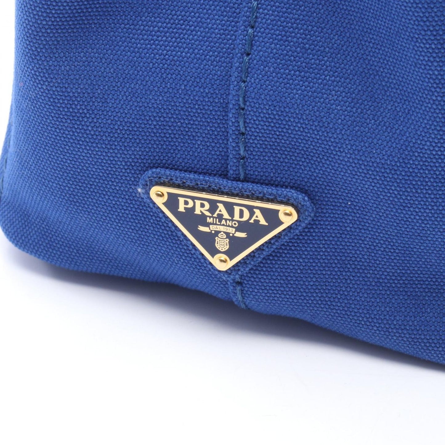 Prada Tote Canapa 2-Way Blue Canvas — view 5
