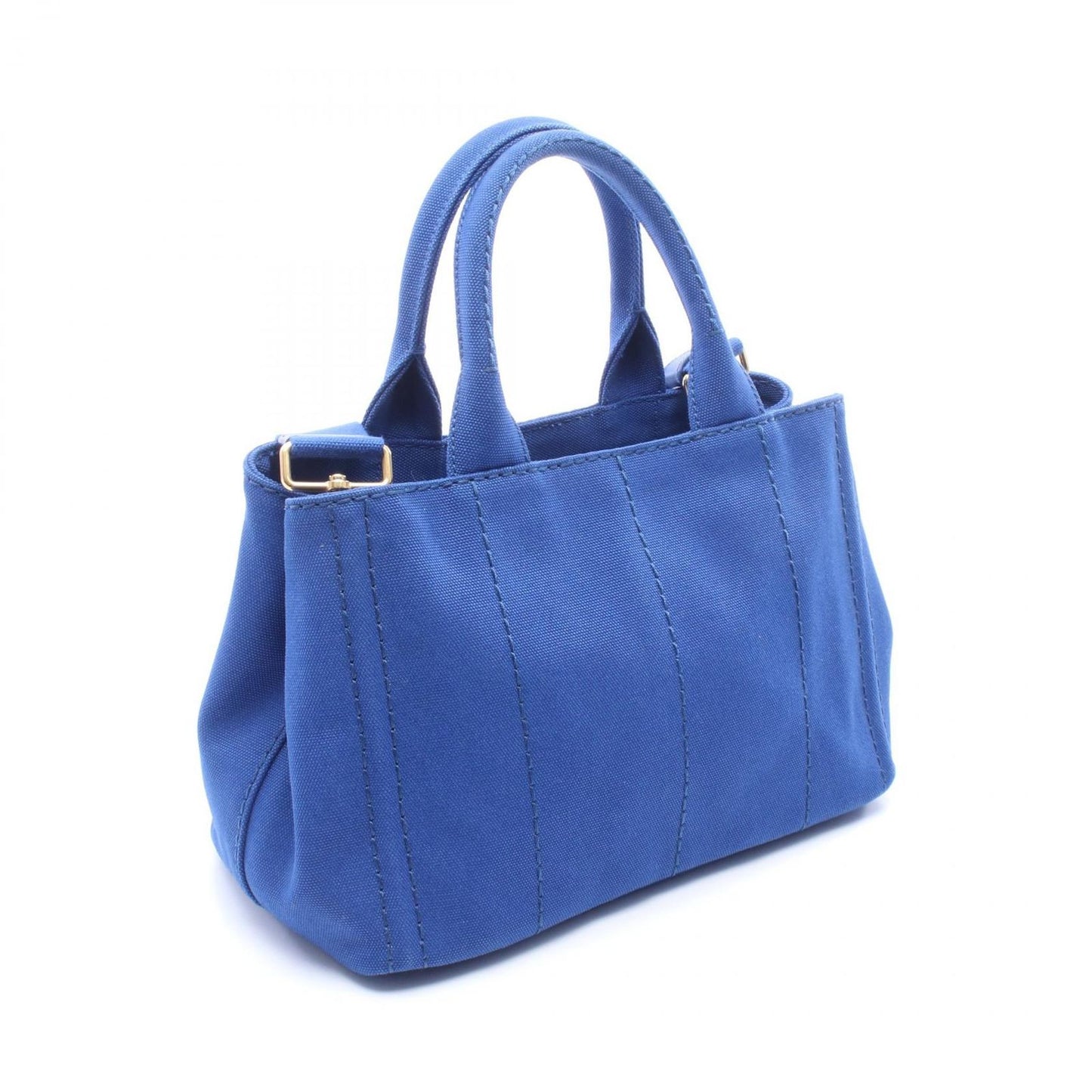 Prada Tote Canapa 2-Way Blue Canvas — view 2