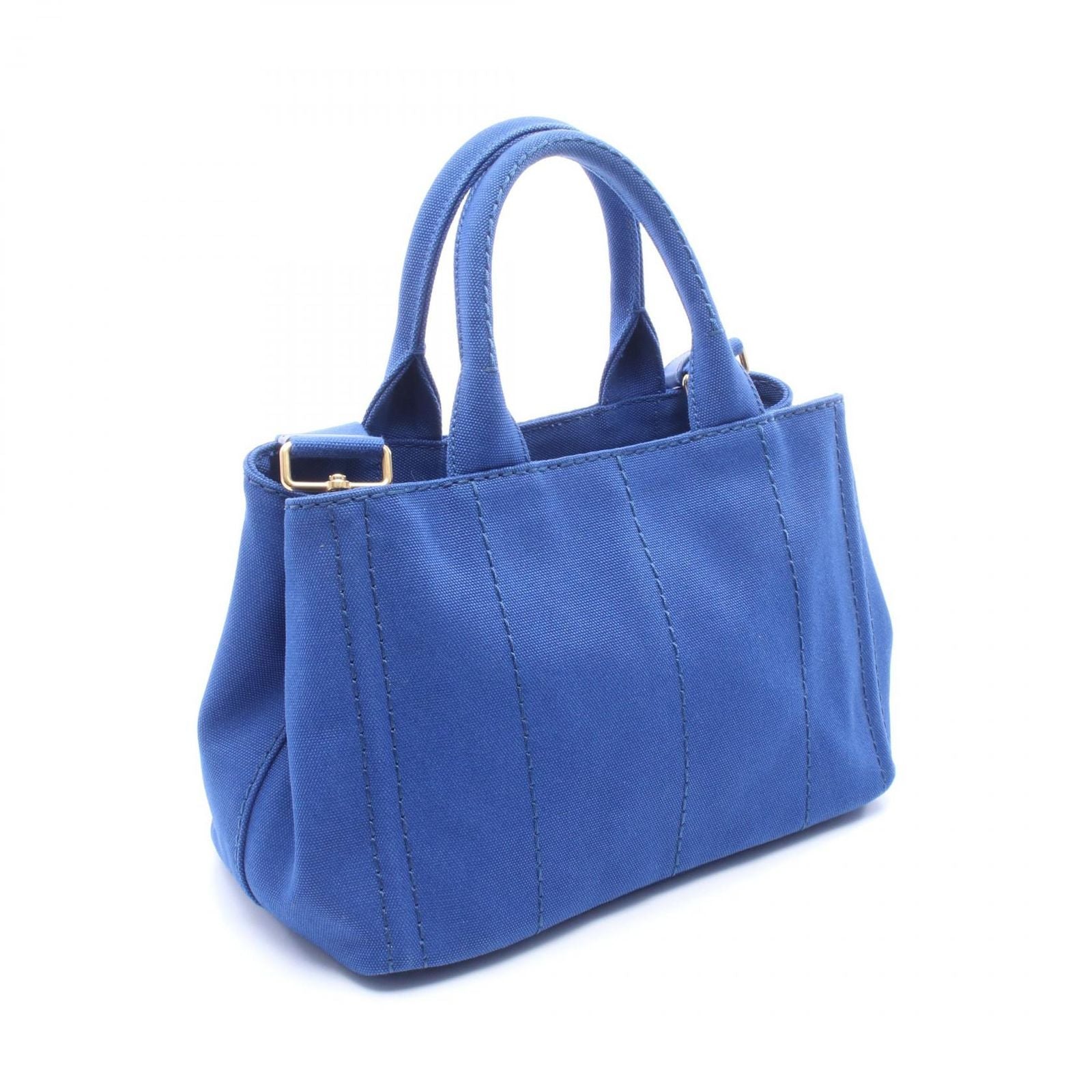 Prada Tote Canapa 2-Way Blue Canvas — view 2