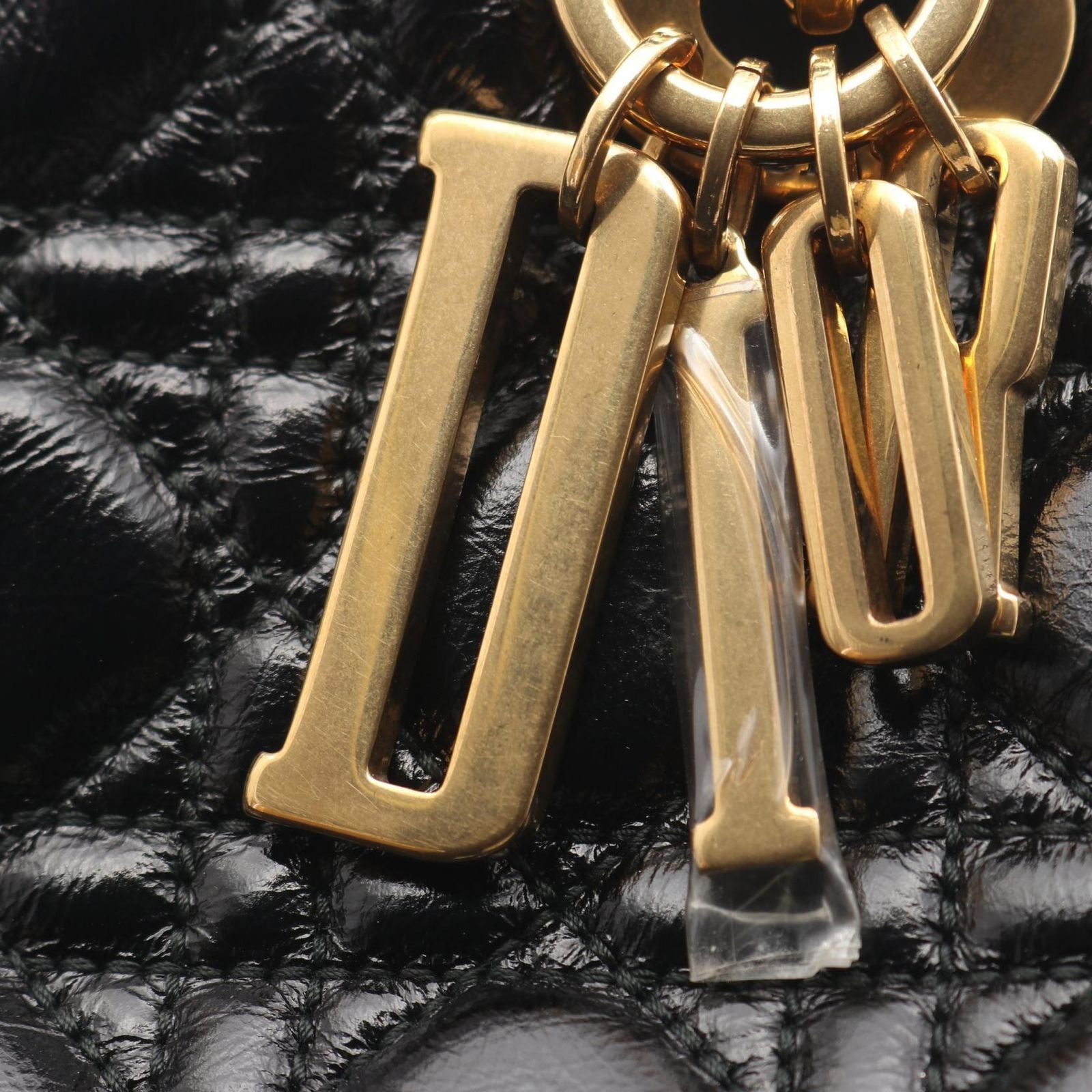 Dior Handbag Lady Dior MY Abcdior Lady Dior Small Cannage Black Leather — view 8