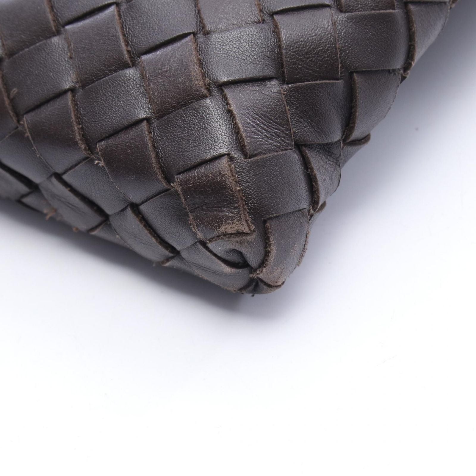 Bottega Veneta Shoulder Bag Intrecciato Small Brown Leather — view 6