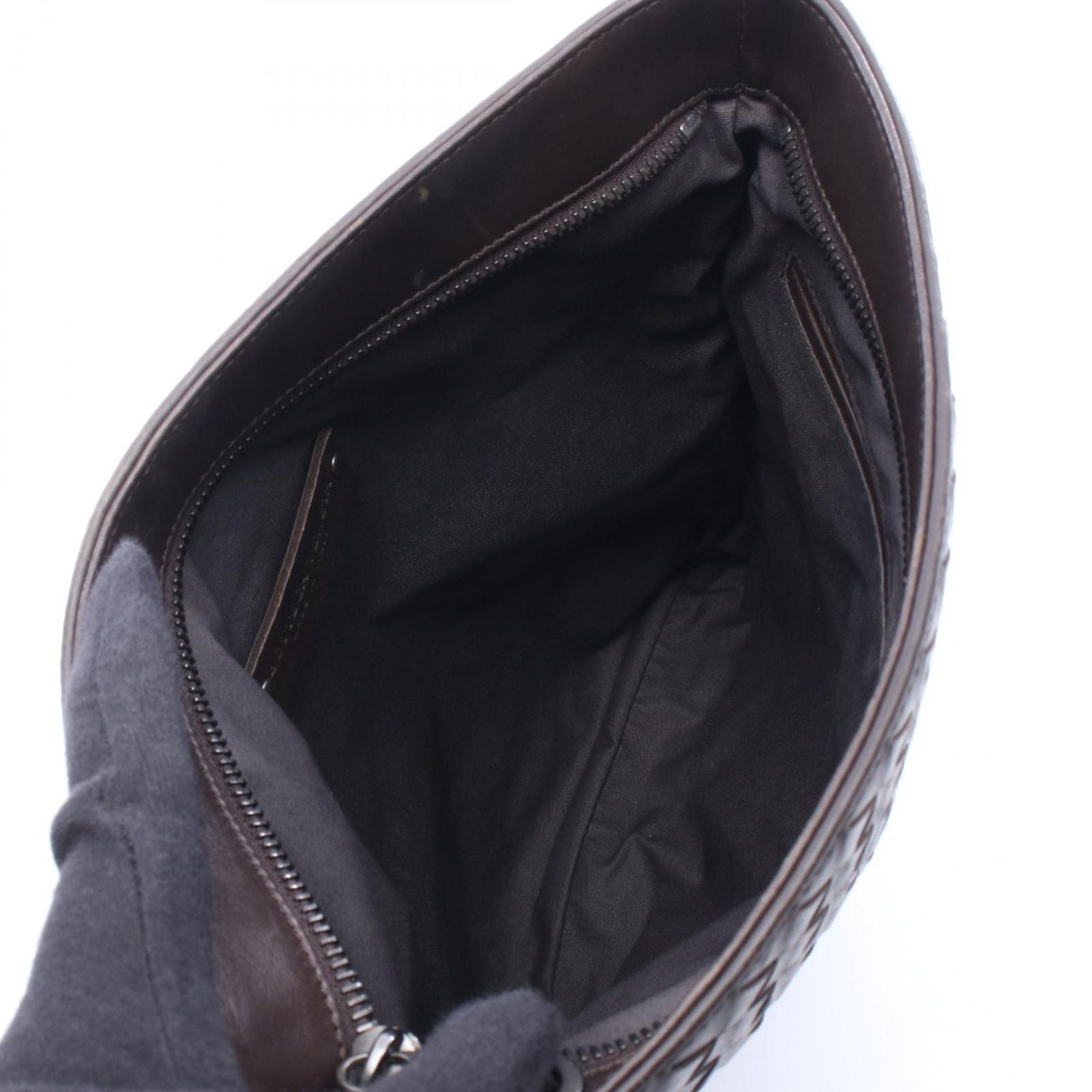 Bottega Veneta Shoulder Bag Intrecciato Small Brown Leather — view 3