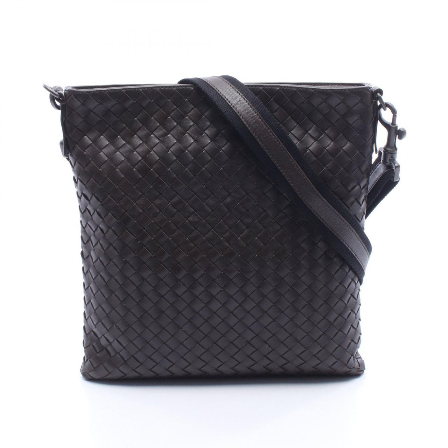 Bottega Veneta Shoulder Bag Intrecciato Small Brown Leather