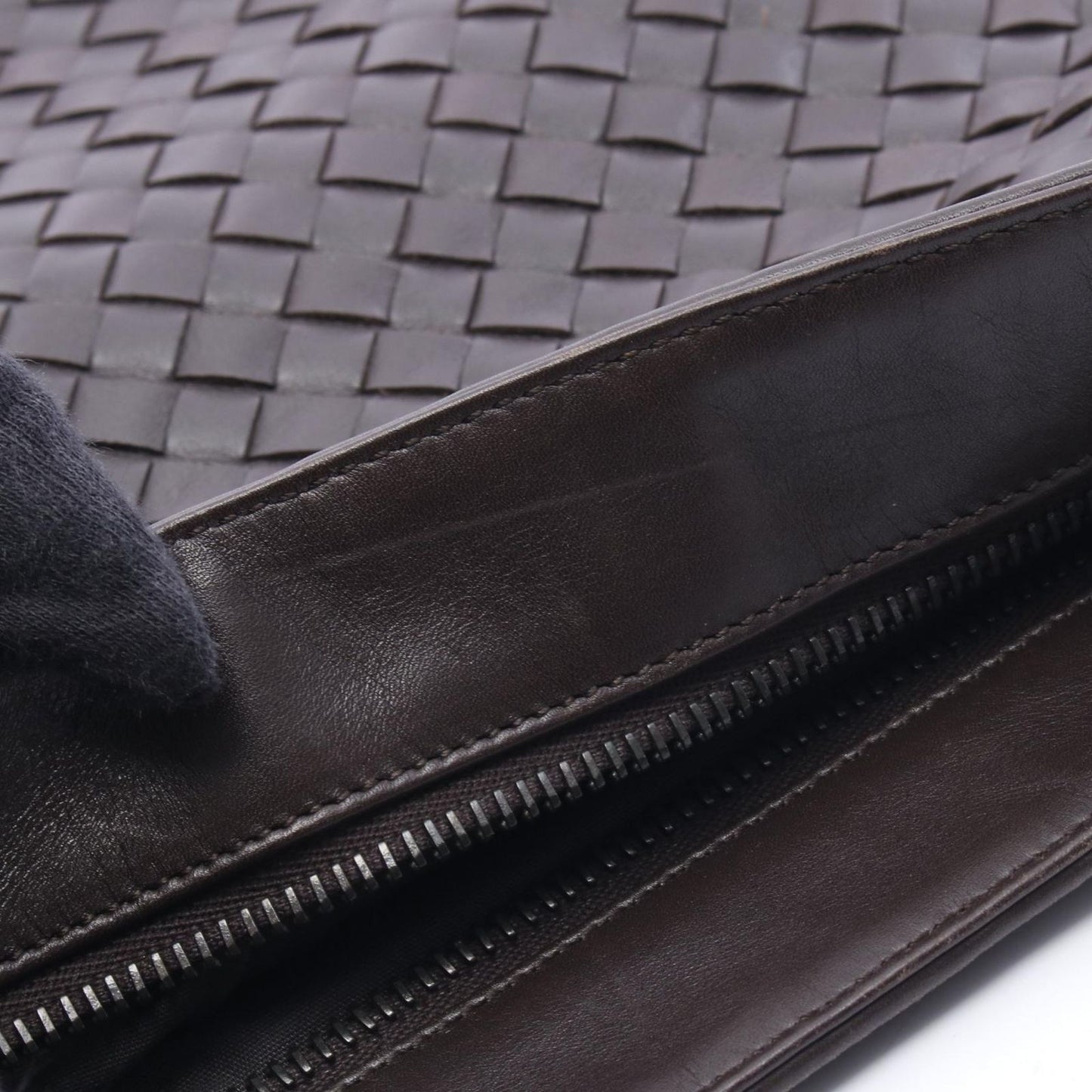 Bottega Veneta Shoulder Bag Intrecciato Small Brown Leather — view 8