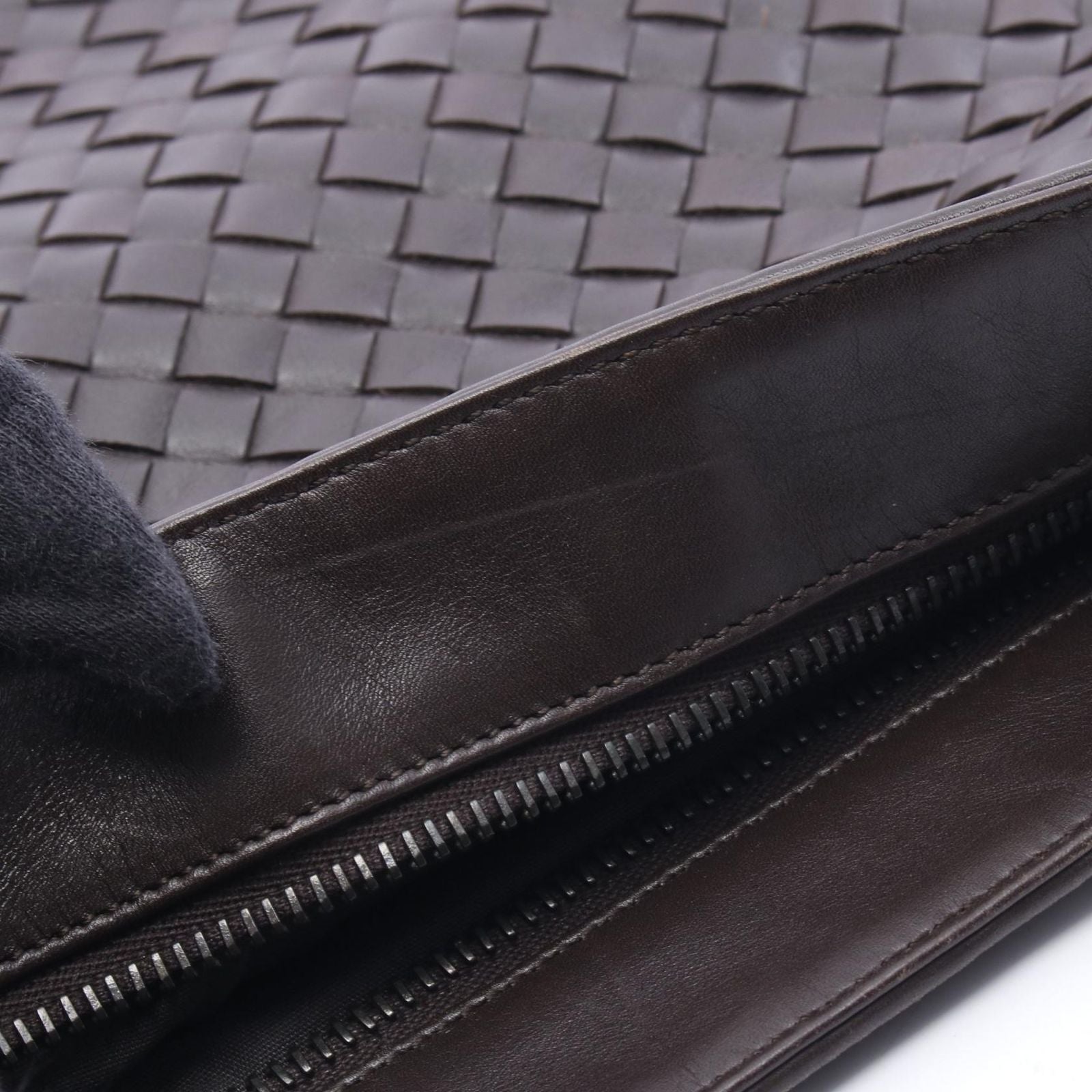Bottega Veneta Shoulder Bag Intrecciato Small Brown Leather — view 8