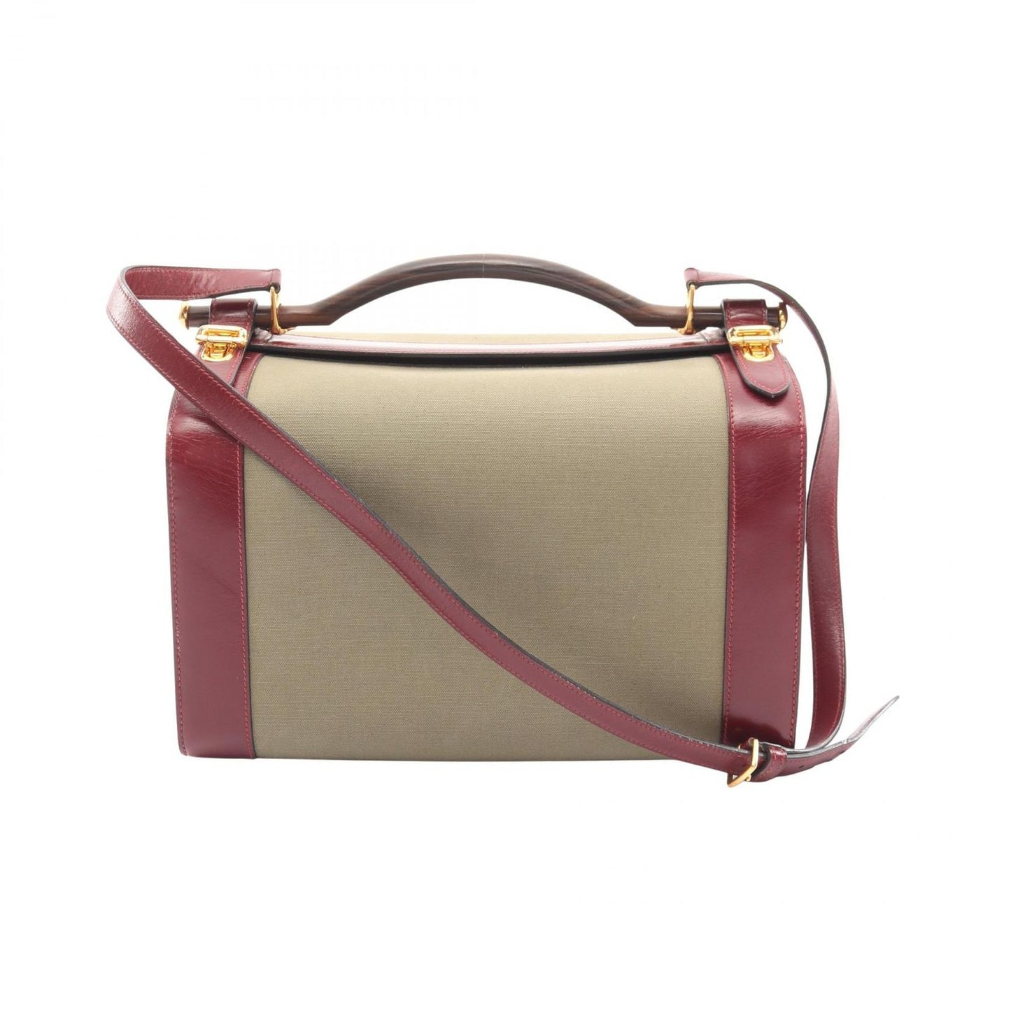 Hermes Shoulder Bag Cosmos Rouge Ash Khaki Calf 2-Way Vanity