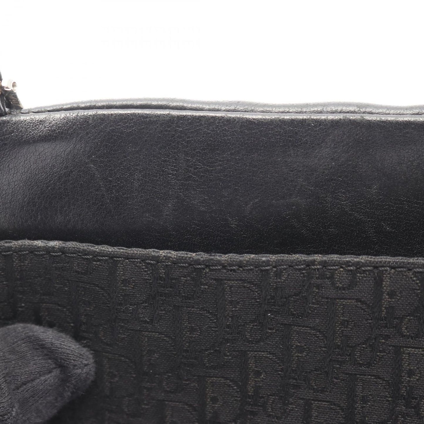 Dior Shoulder Bag Street Chic Trotter Black Canvas Leather — view 7