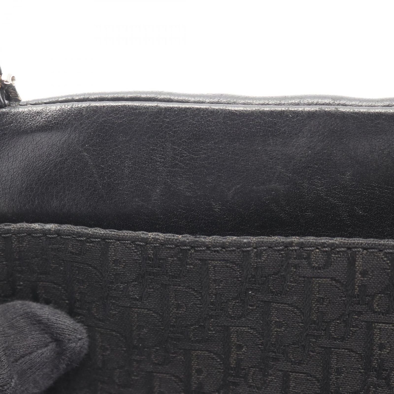 Dior Shoulder Bag Street Chic Trotter Black Canvas Leather — view 7