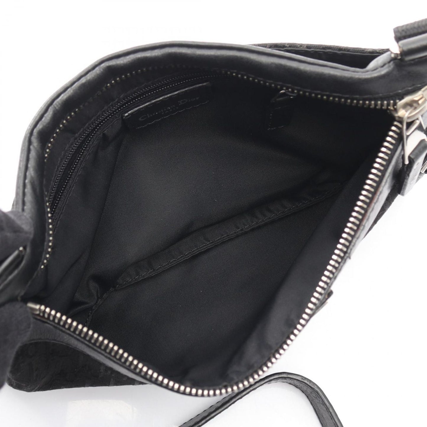 Dior Shoulder Bag Street Chic Trotter Black Canvas Leather — view 3