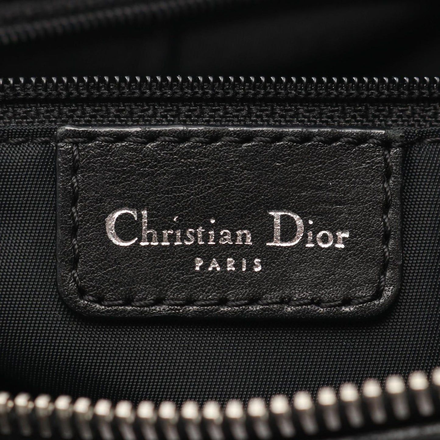 Dior Shoulder Bag Street Chic Trotter Black Canvas Leather — view 4