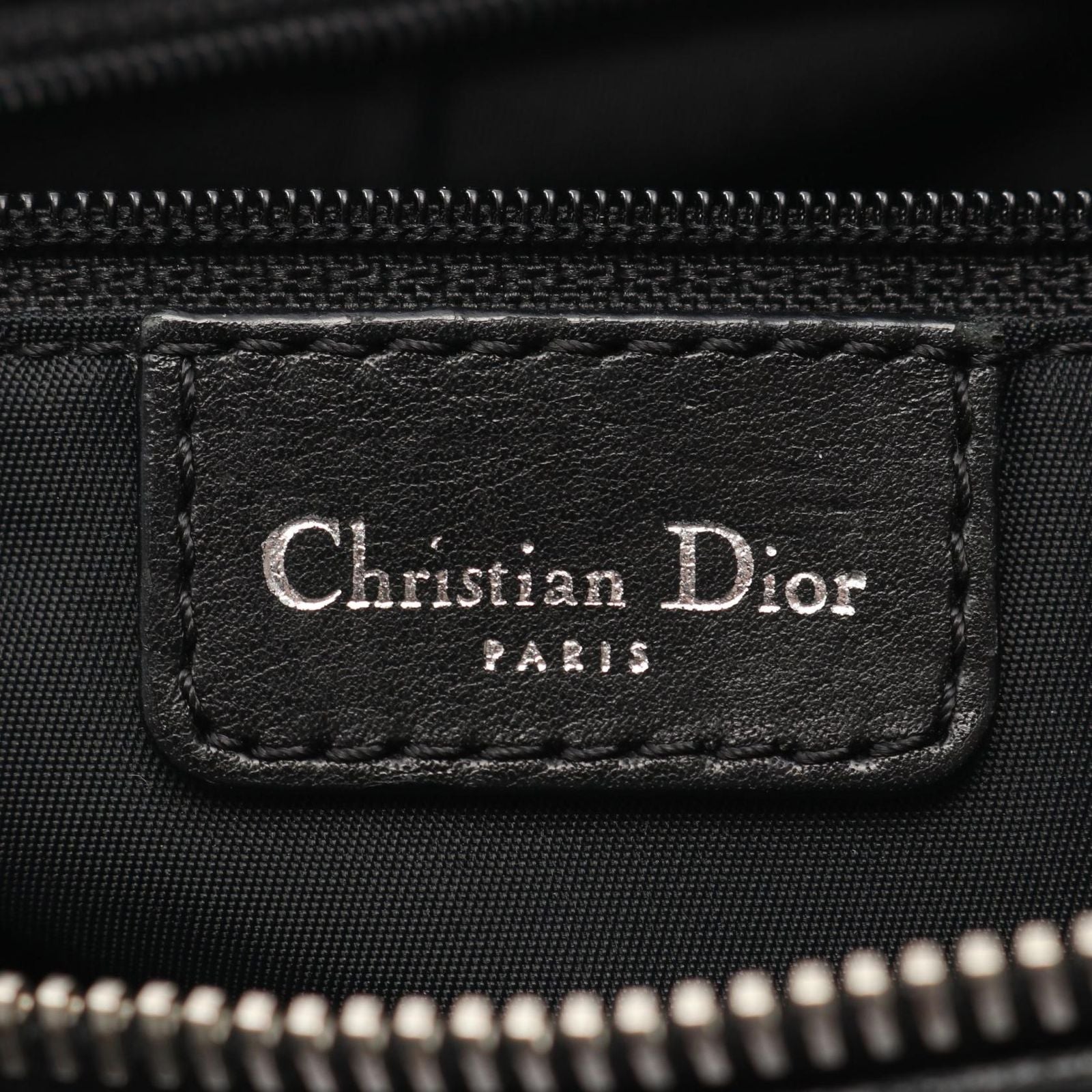 Dior Shoulder Bag Street Chic Trotter Black Canvas Leather — view 4