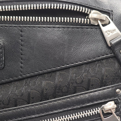 Dior Shoulder Bag Street Chic Trotter Black Canvas Leather — view 8