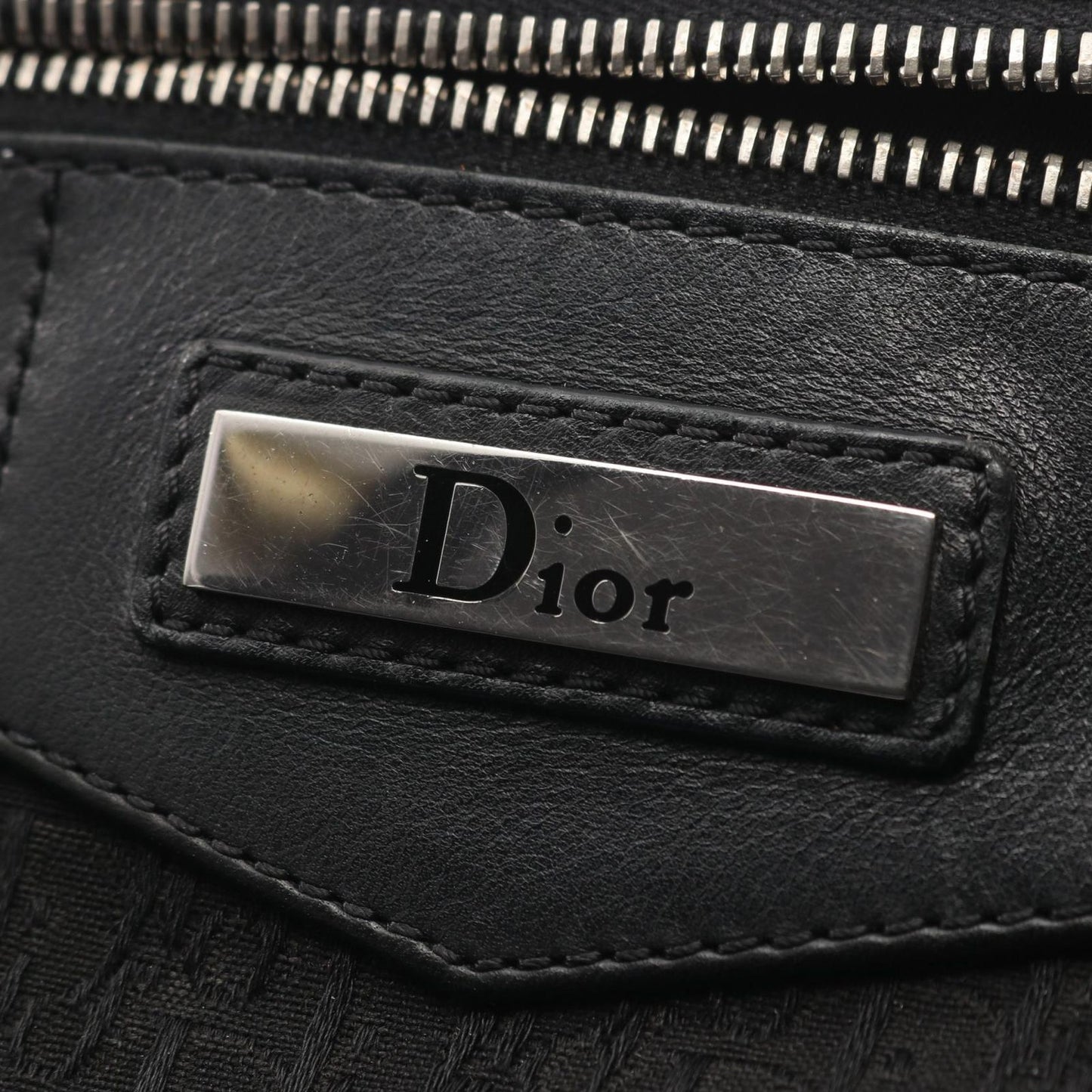 Dior Shoulder Bag Street Chic Trotter Black Canvas Leather — view 9