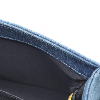 Chanel Shoulder Bag Small Patchwork Denim Blue Chain — view 6