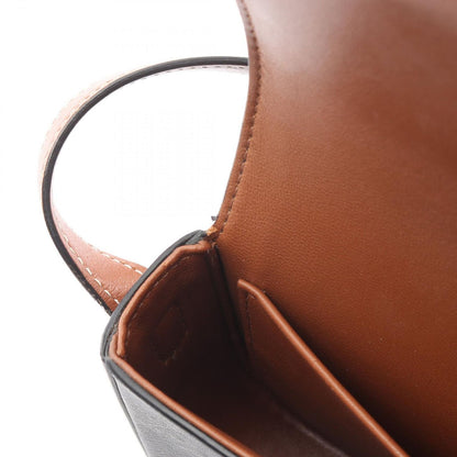 Celine Shoulder Bag Triomphe Dark Brown Canvas Leather — view 8
