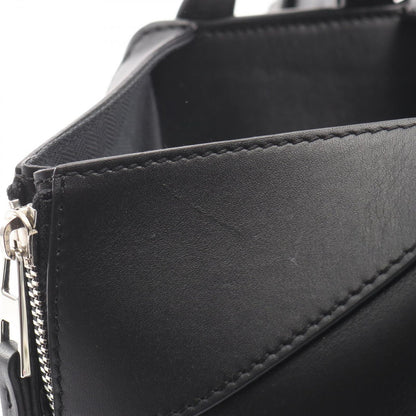 Loewe Handbag Hammock Bag Compact Black Leather Canvas 2-Way — view 7