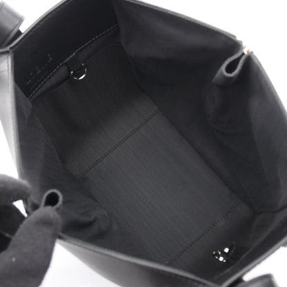Loewe Handbag Hammock Bag Compact Black Leather Canvas 2-Way — view 3
