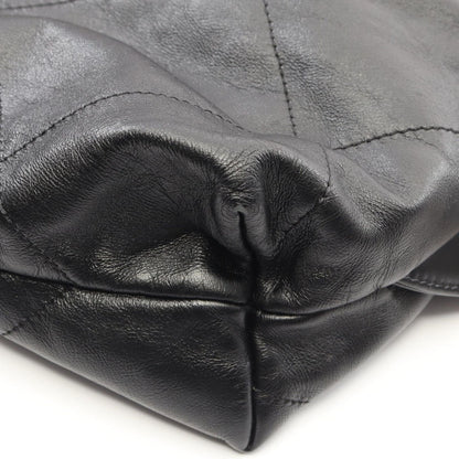Chanel Backpack 22 Large Black Leather 22 Quilted Chain — view 6