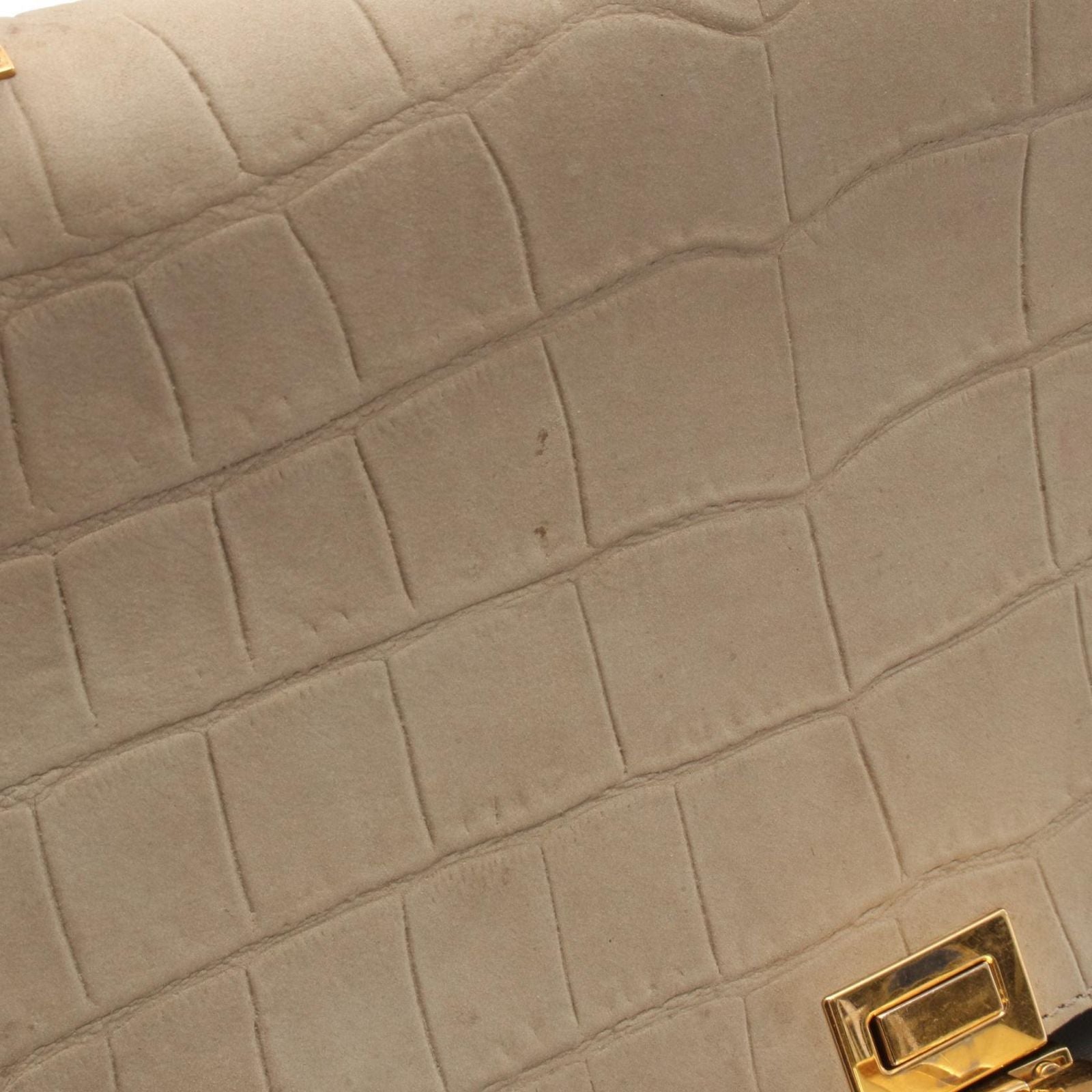 Celine Handbag Trapeze Small Croco — view 8