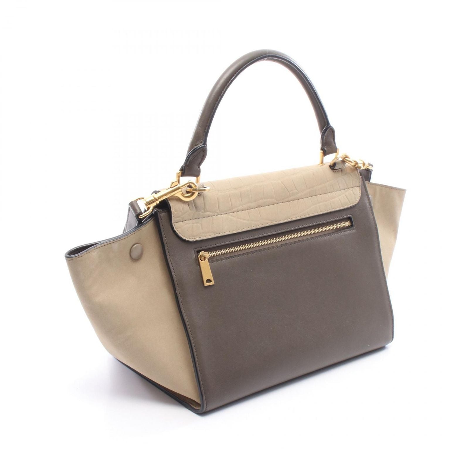 Celine Handbag Trapeze Small Croco — view 2