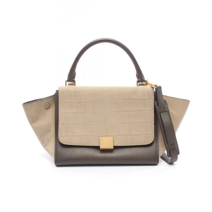 Celine Handbag Trapeze Small Croco