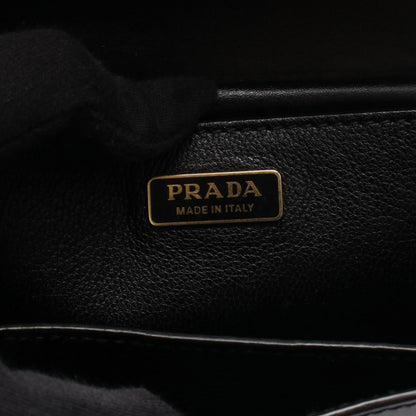 Prada Shoulder Bag Cahier Black Leather Saffiano — view 4