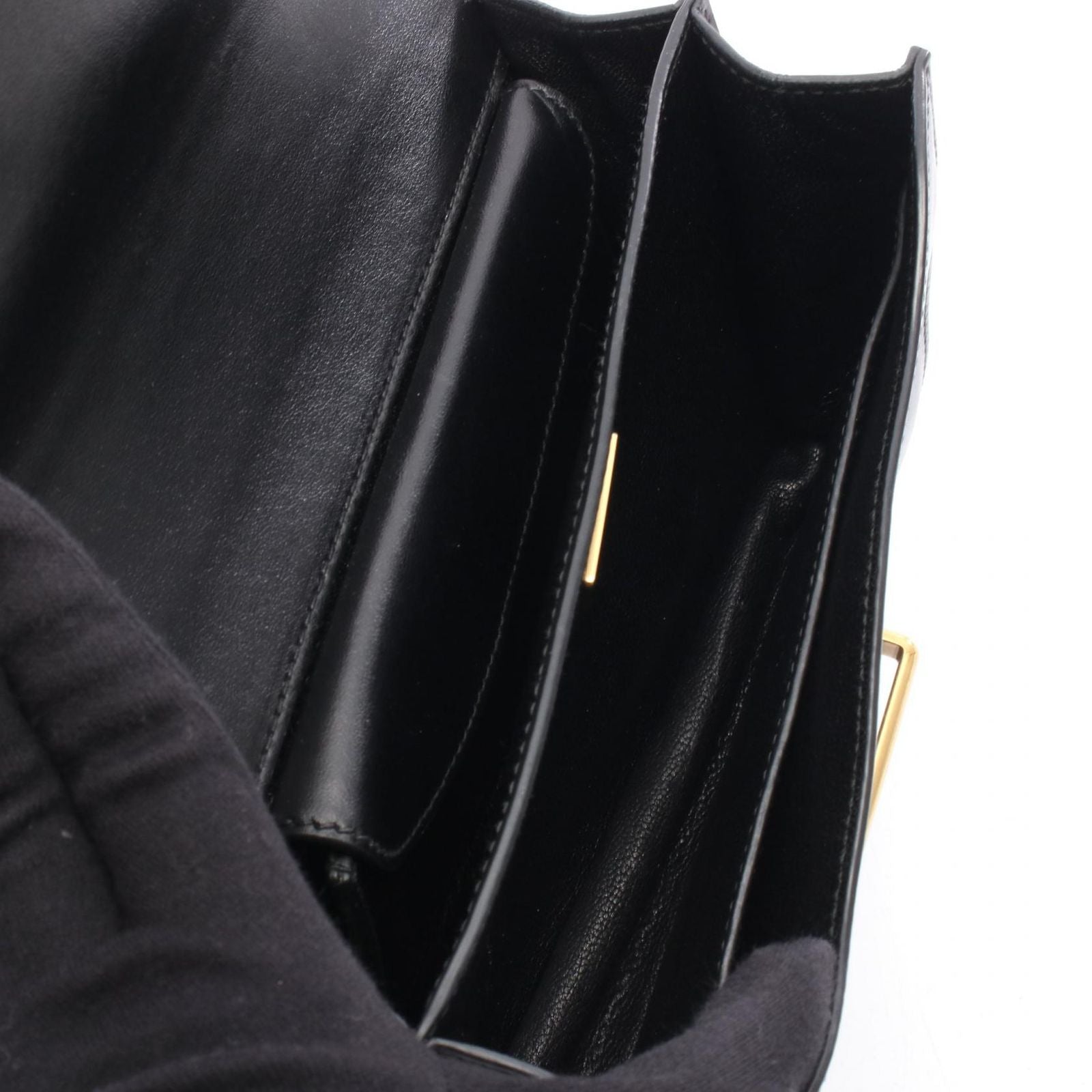 Prada Shoulder Bag Cahier Black Leather Saffiano — view 3
