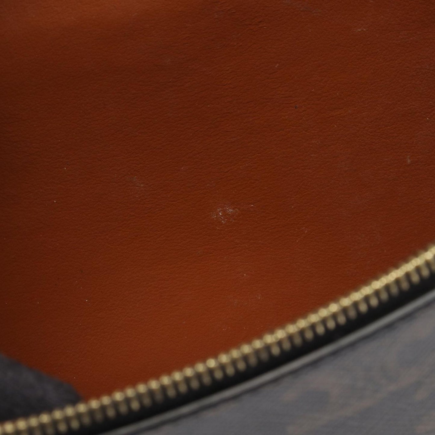 Celine Shoulder Bag Tan Triomphe Dark Brown Canvas Leather Wallet — view 8