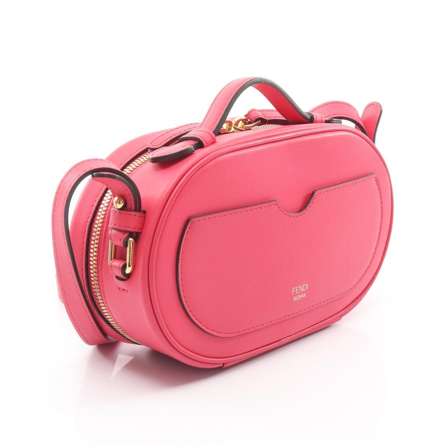 Fendi O-rock Small Camera Bag Red Leather Case — view 2