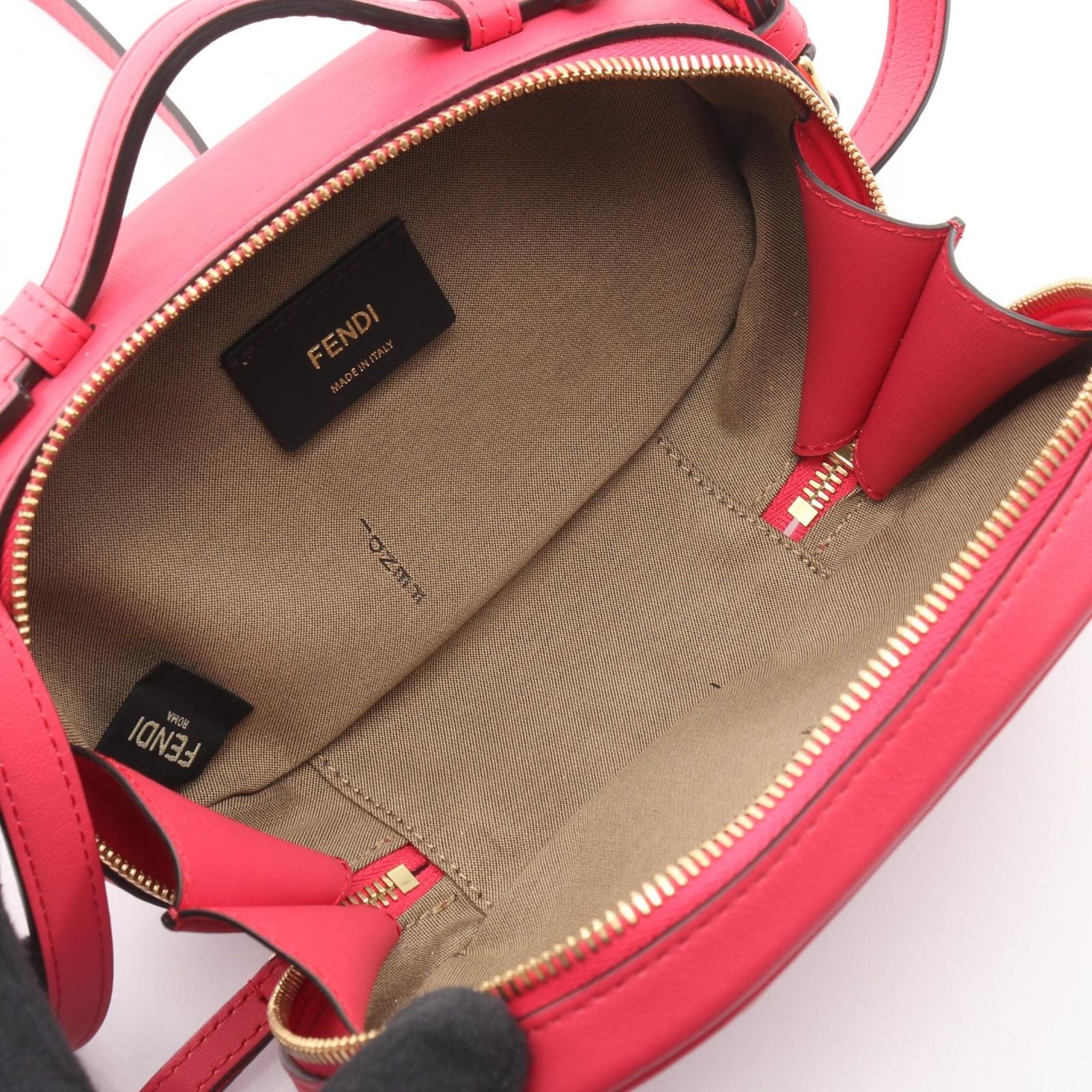Fendi O-rock Small Camera Bag Red Leather Case — view 3
