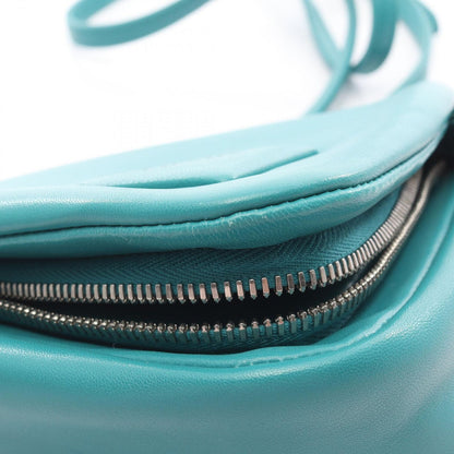 Prada Handbag Triangle 2-Way Blue Green Leather — view 5