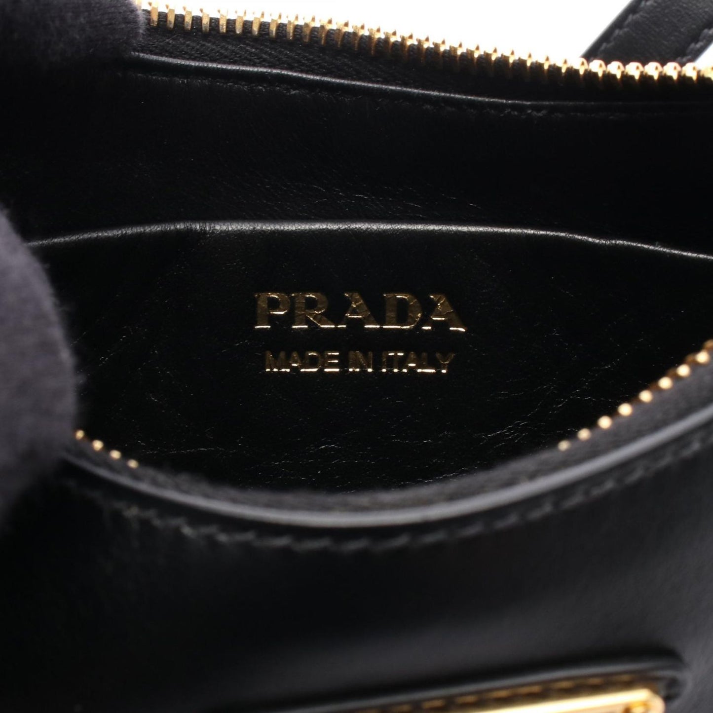 Prada Handbag Soft Calf 2-Way Black Leather Small — view 4