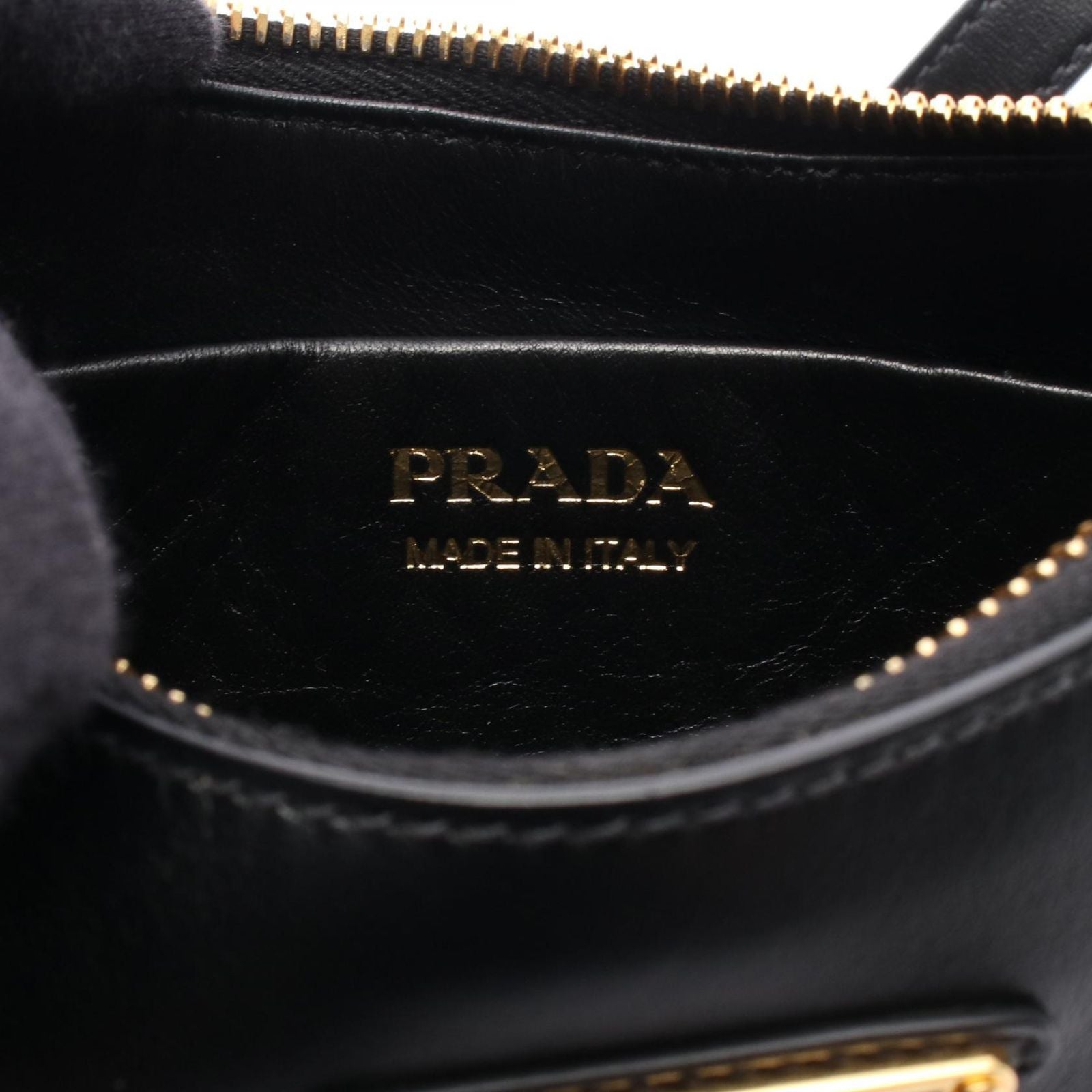Prada Handbag Soft Calf 2-Way Black Leather Small — view 4
