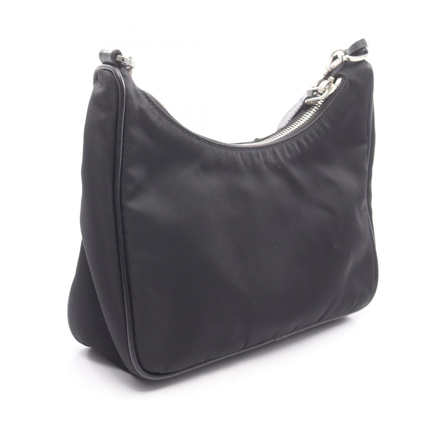 Prada Shoulder Bag Edition 2-Way Black Nylon Saffiano Leather — view 2