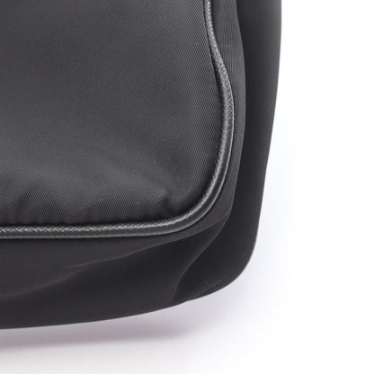 Prada Shoulder Bag Edition 2-Way Black Nylon Saffiano Leather — view 6