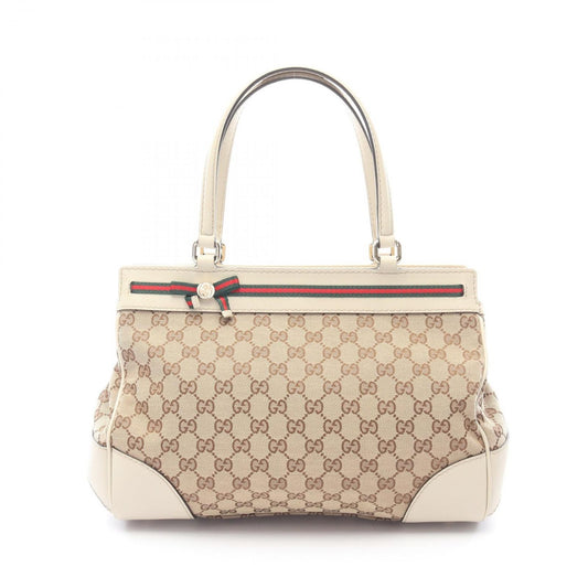 Gucci Tote Mayfair GG Canvas Sherry Line Beige