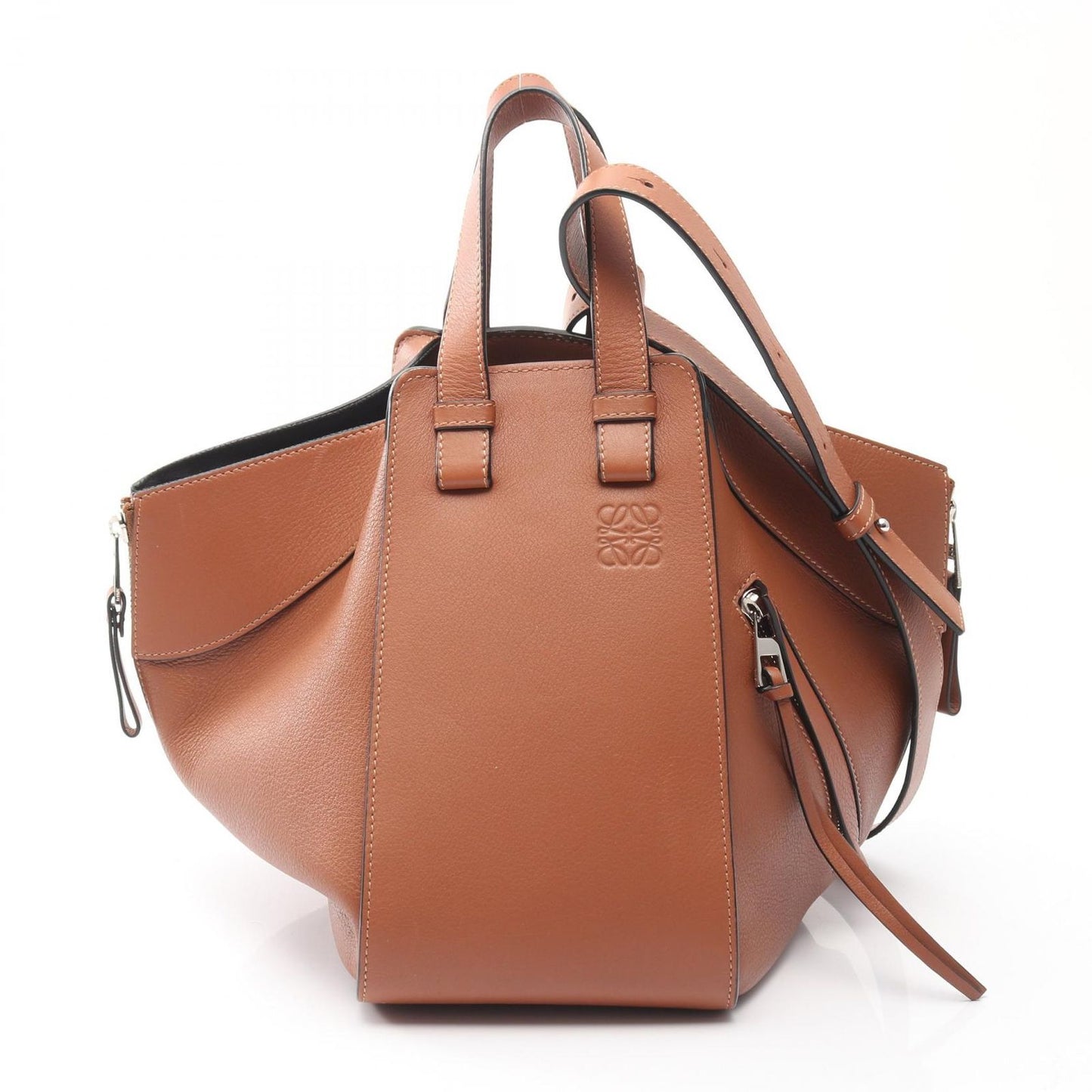 Loewe Handbag Hammock Small Brown Leather