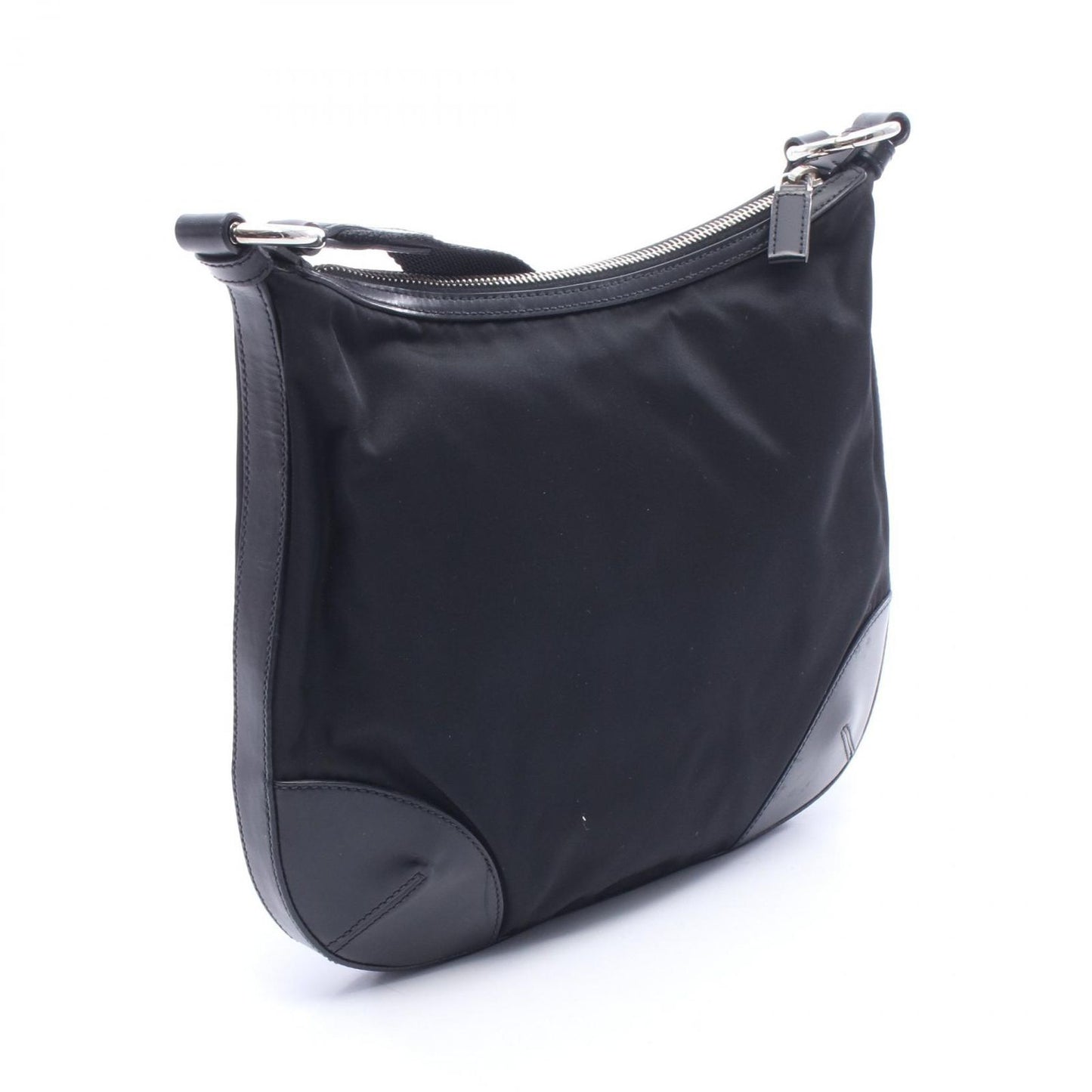 Prada Shoulder Bag Tessuto Light Black Nylon Leather — view 2
