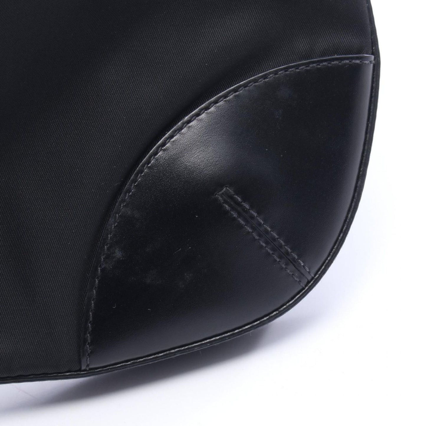 Prada Shoulder Bag Tessuto Light Black Nylon Leather — view 6
