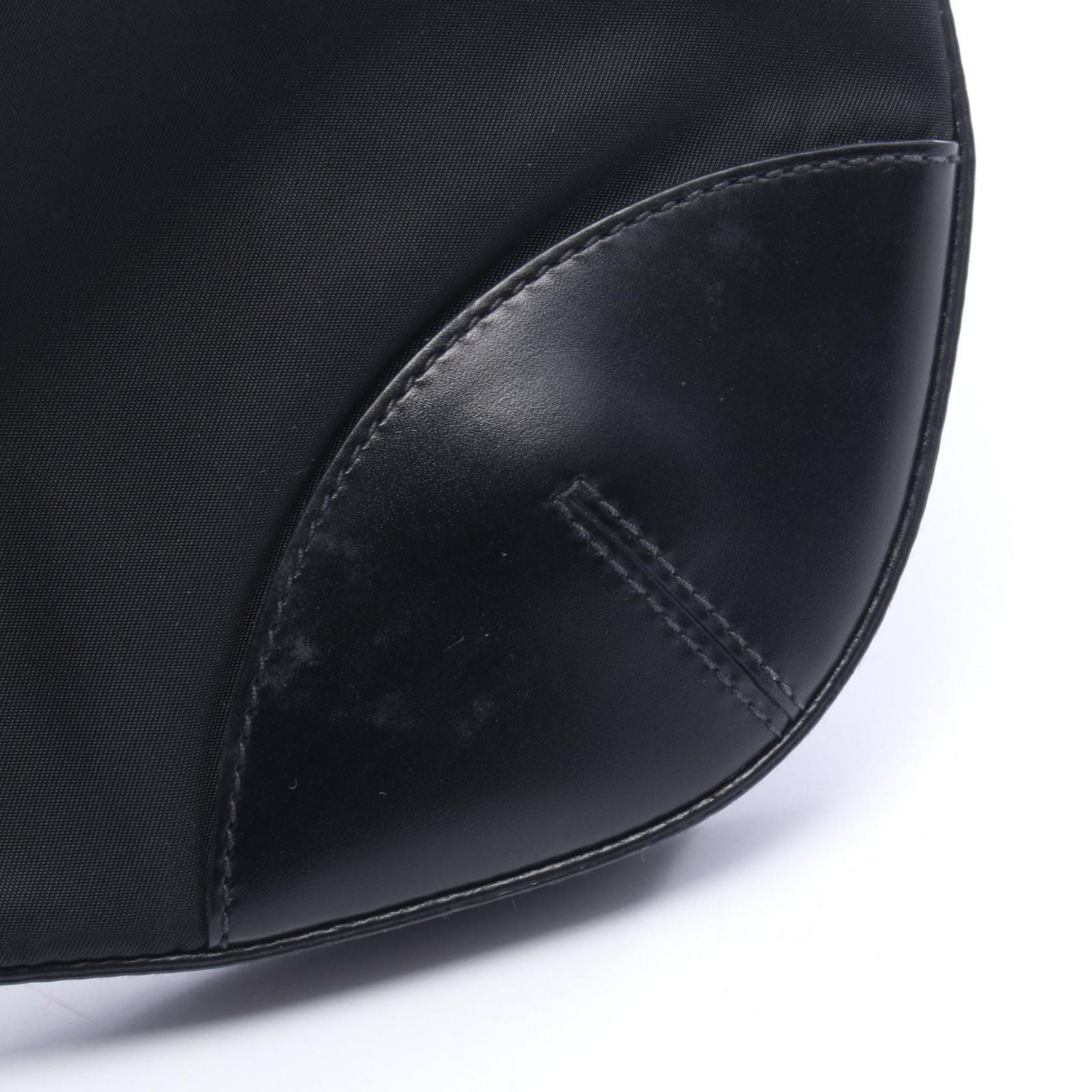 Prada Shoulder Bag Tessuto Light Black Nylon Leather — view 6